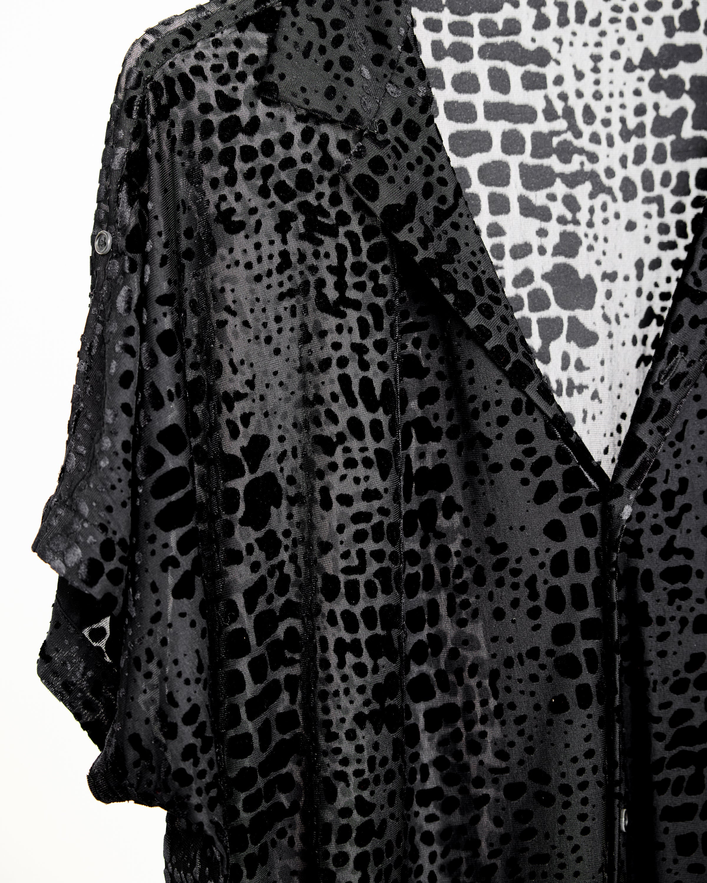 Velvet Mesh KAMP Shirt // CROCODILE BURNOUT - Image 6