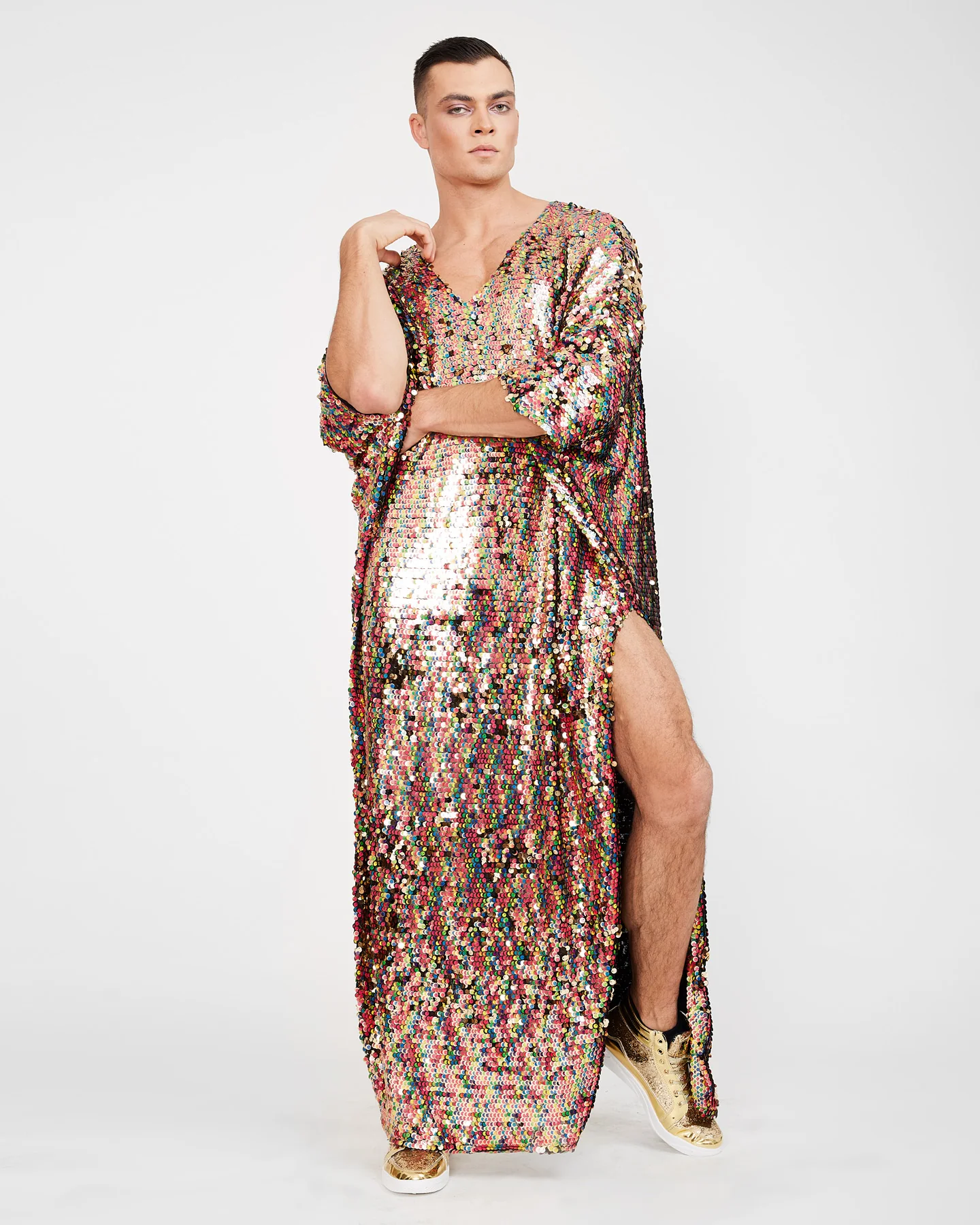 The Sequin Kaftan // RAINBOW GOLD - Image 3